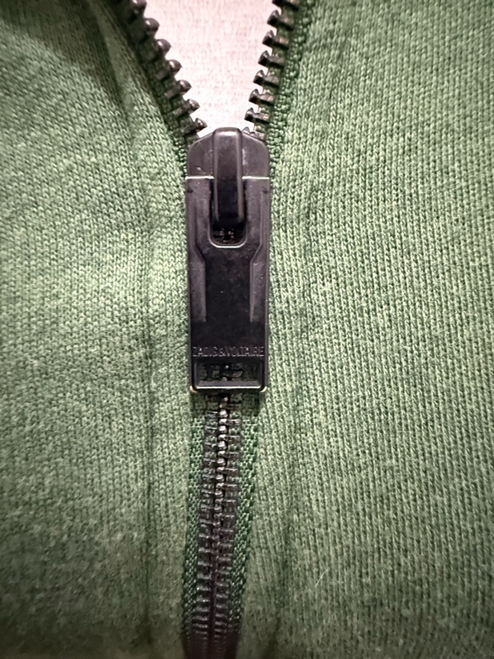 Zadig & Voltaire. Green Rock & Roll Full-Zip Hoodie. Size Small. - Picture 6 of 14